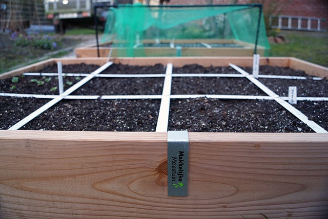 Makkelijke Moestuin bakken in Maart