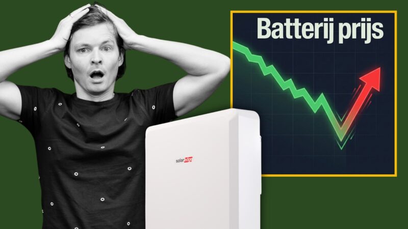 Worden thuisbatterijen duurder?